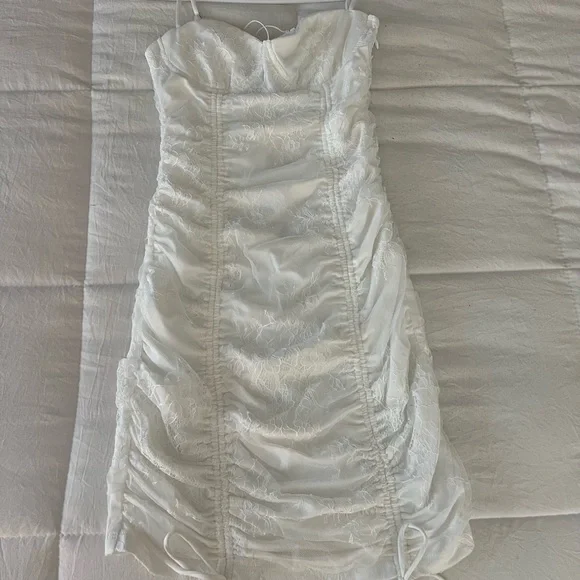 open lace back dress Haworth Mini Dress | White | Womens